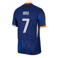 Nederland Xavi Simons #7 Bortedrakt EM 2024 Kortermet